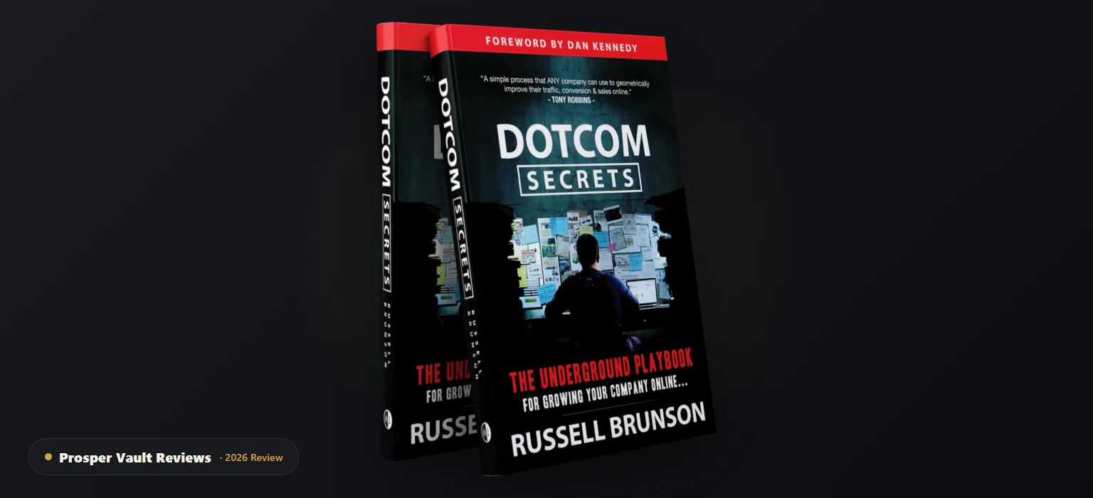 DotCom Secrets by Russell Brunson - book cover